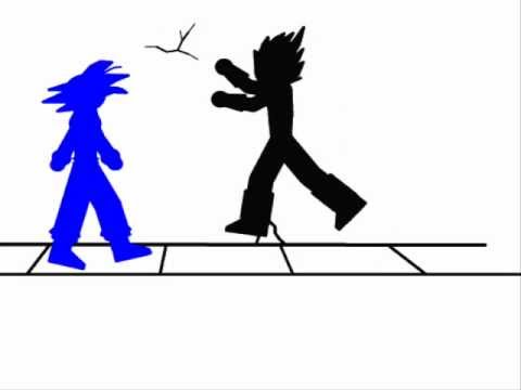 animazione con pivot-goku vs vegeta