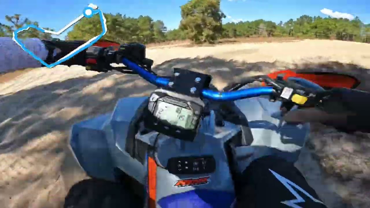 Couple laps on the 2024 Polaris Scrambler 850