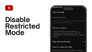 How To Turn Off Restricted Mode On YouTube - iOS/Android/PC