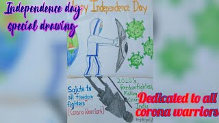 Independence day special drawing|| Dedicated to all corona warriors || screenshot 5