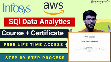 Infosys Launched Free Courses Online With Certification | Certificate In mins | AWS Data Analytics