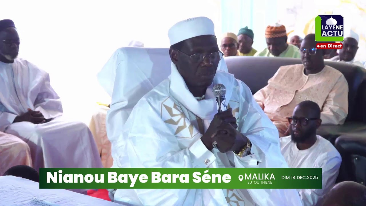 🛑[ DIRECT ]  Nianou BAYE BARA SENE Causerie avec SERIGNE CHEIKH MBACKÉ LAHI