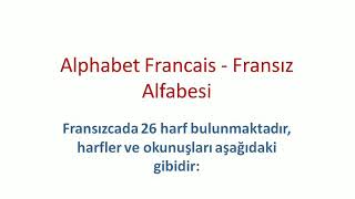 Fransiz Alfabesi̇