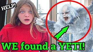 WE FOUND a YETI in OUR Yard!  YETI in OUR HOUSE, WE Find Abominable Snowman! YETI Rewind Movie