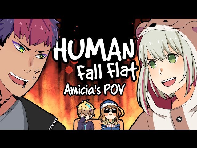 #1【Human: Fall Flat】Nontonin Orang Gelud Aja【NIJISANJI ID | Amicia Michella】のサムネイル