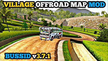 NEW VILLAGE OFFROAD MAP MOD FOR BUS SIMULATOR INDONESIA | Bussid v3.7.1