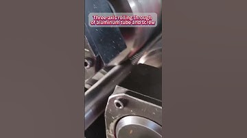 Three-axis thread rolling machine for aluminum tube screw rolling #knurlingmachine#machine #knurling