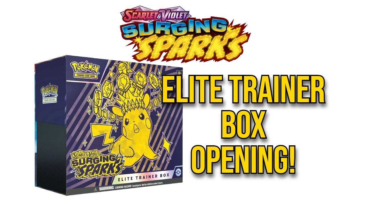 Pokémon TCG Surging Sparks Elite Trainer Box Unboxing: Pikachu ETB