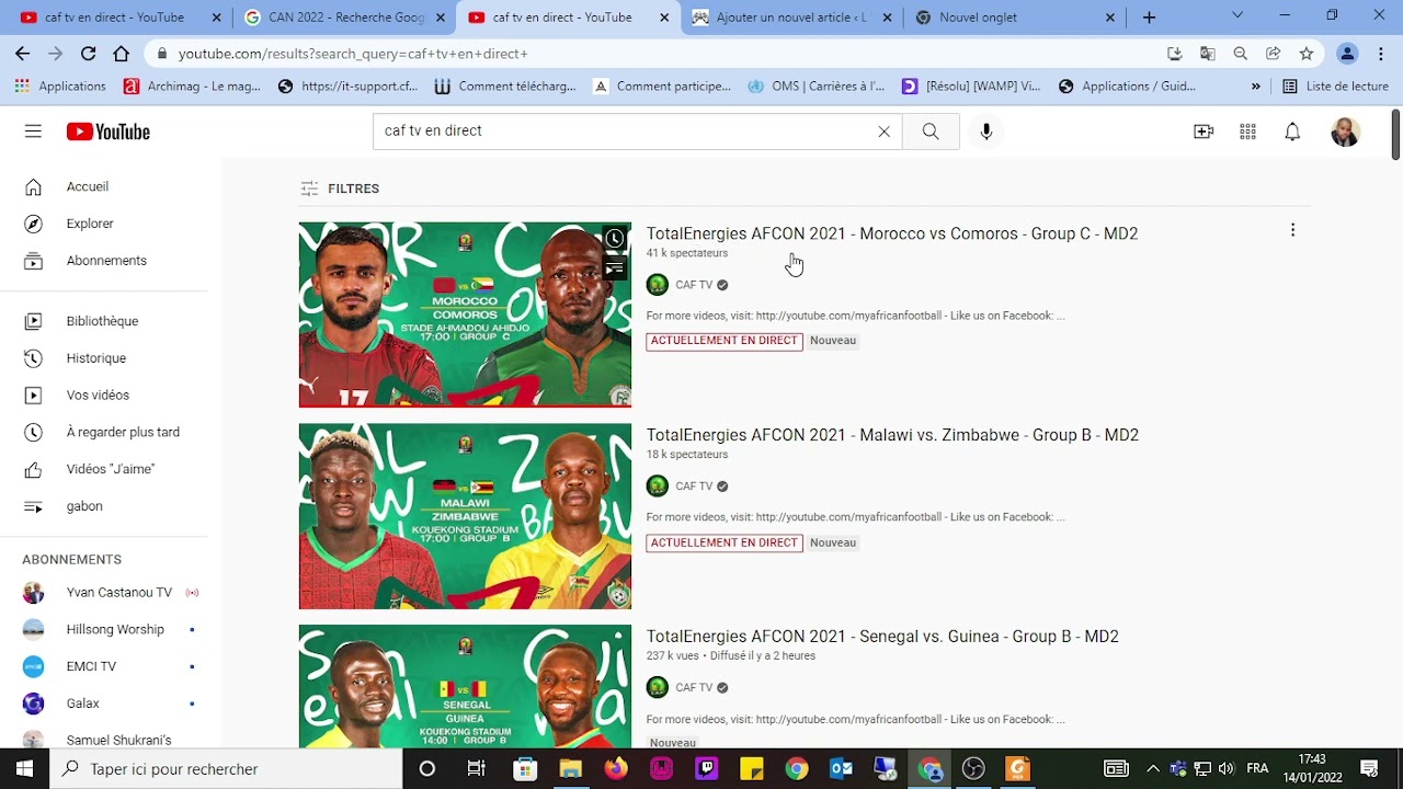 VOICI COMMENT REGARDER LES MATCHS DE LA CAN 2021 GRATUITEMENT ET EN