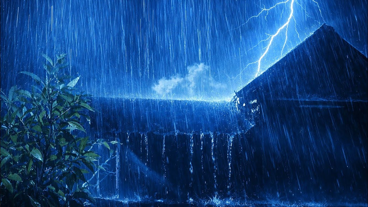 Sleep Instantly with Night Rain on a Tin Roof | Insomnia & Stress Relief