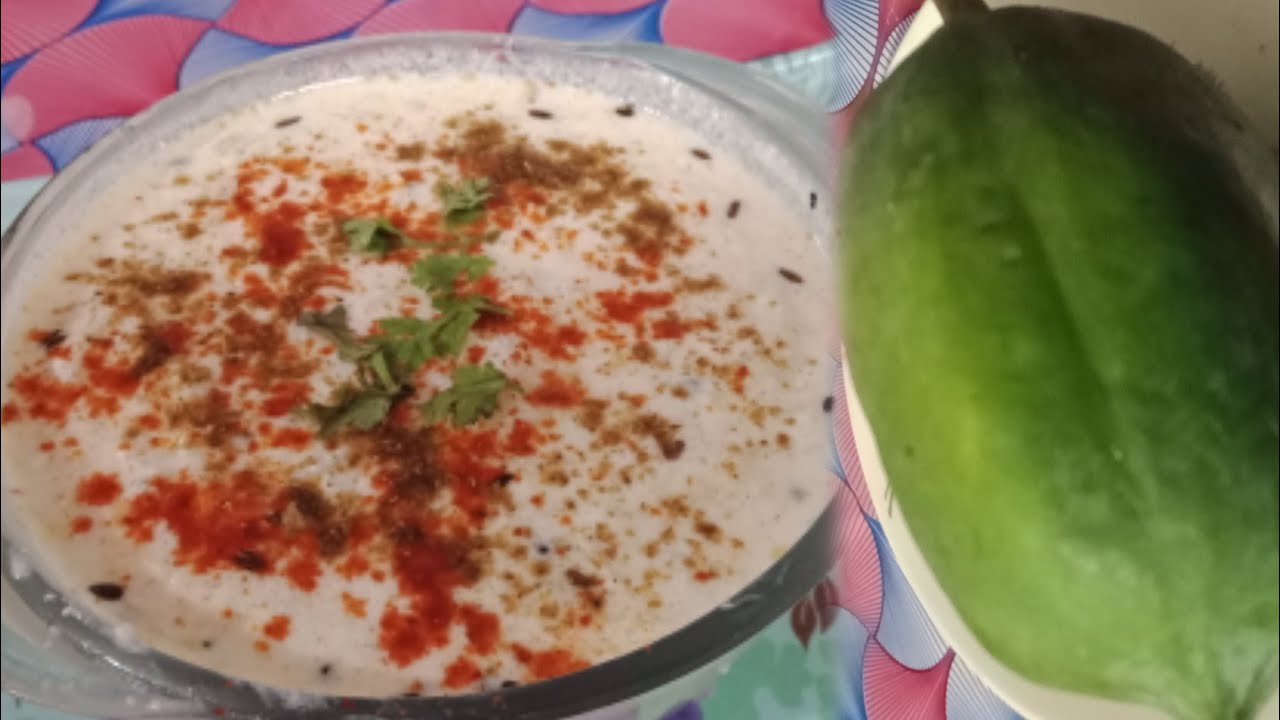 Raw papaya raita recipe in two different ways कच्चे पपीते का रायता