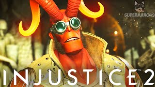 Hellboy Drops A 500 DAMAGE Combo! - Injustice 2: Hellboy Gameplay