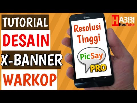  DESAIN BANNER WARKOP  KEREN MENGGUNAKAN HP ANDROID 