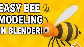 how to make a cute cartoon bee character in blender |beginner tutorial