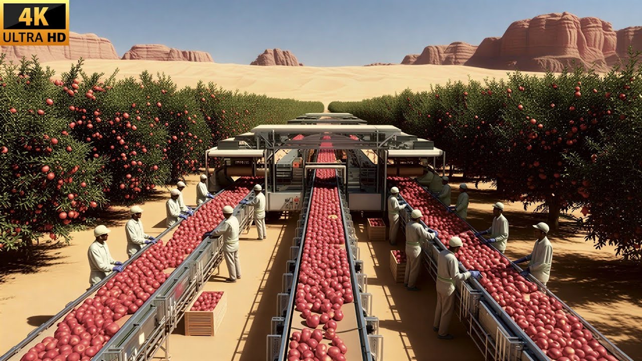 Inside USA's Famous Apple 🍎 Factory | From Farm to Factory Full Process ...