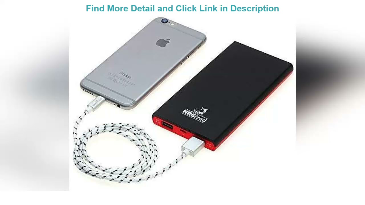 Limited Stock UberPower NRGPower Premium, Apple MFi Certified Lightning to USB Charging Cable, Nylo