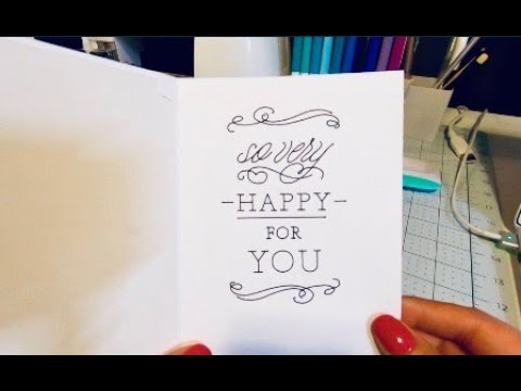 Cricut Joy Cards : How To Write Text Inside The Card! 