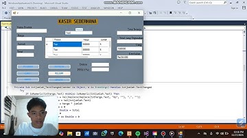Penjelasan Cara Menjalankan Program Kasir Sederhana. Menggunakan Aplikasi Visual Studio 