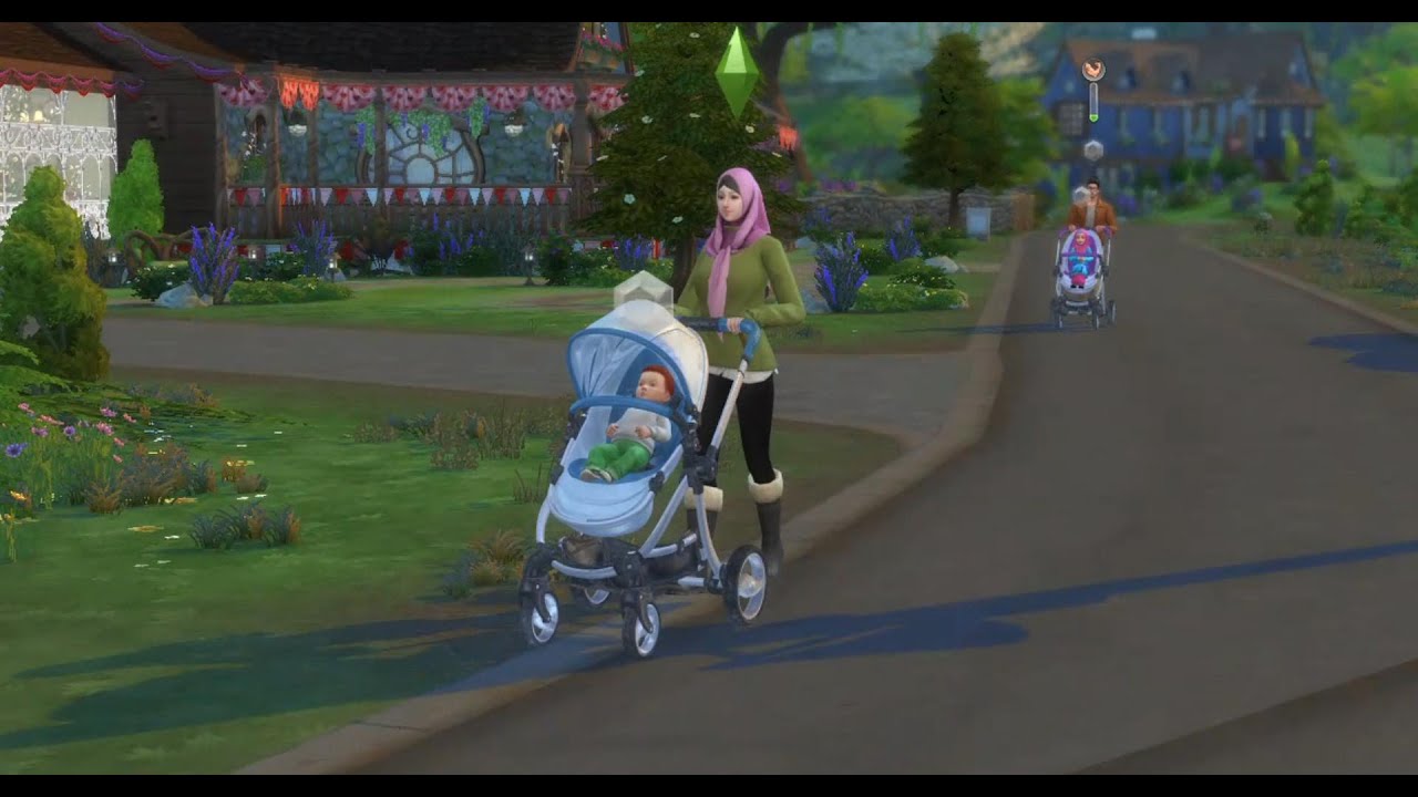 the sims 4 stoller infan and toddler fuctional