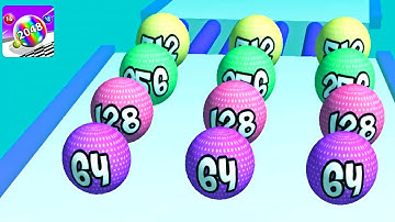 Merge 2048 Run Ball Rush ! All Levels Gameplay (132-139) android, ios