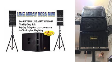 Dàn Loa Array Liền Công Suất BOSA Z1111 | Làm Karaoke Show Kẹo Kéo OKê | 0938641445 Minh Anh AUDIO