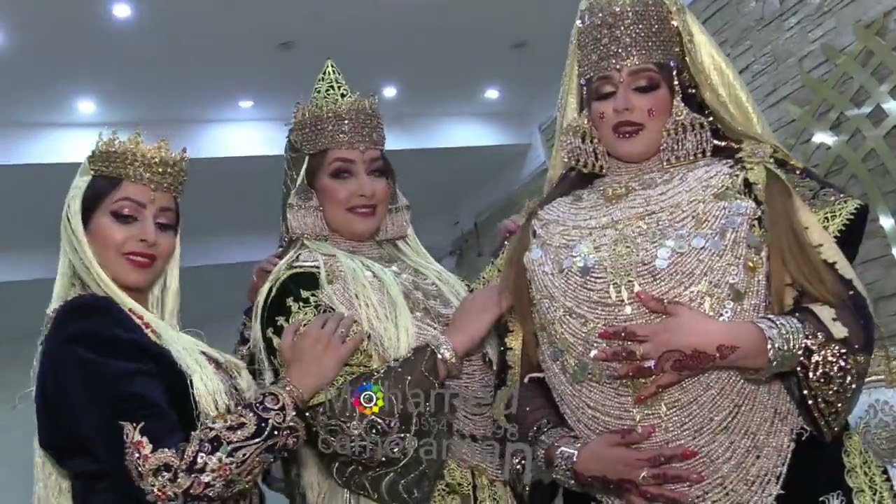 mariage algérien ( Tlemcen ) karkabou et nagafat  0774 12 93 86 cheda et Maquillage jiji gouraya