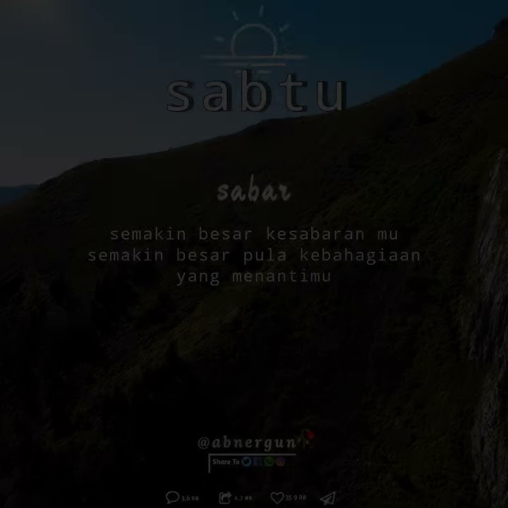Story wa hari sabtu || quotes sabtu