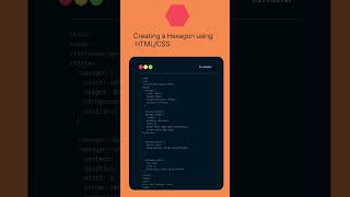 Creating a Hexagon using HTML/ CSS #html #coding #css screenshot 5