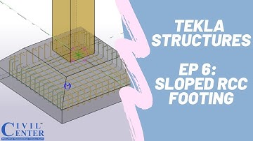 How to Create a Sloped RCC Footing in Tekla Structures || Trapezoidal Footing in Tekla