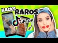 Probé los TRUCOS más RAROS y VIRALES de DIY de TIKTOK 🤦🏻‍♀️⭐ Así o más fácil