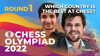 44th Chess Olympiad | Which Nation Is Chess’ STRONGEST? | Vidit, Erigaisi, So, Aronian | RD1