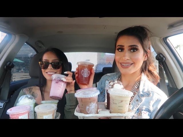 Trying My Subscribers Favorite Starbucks Drinks