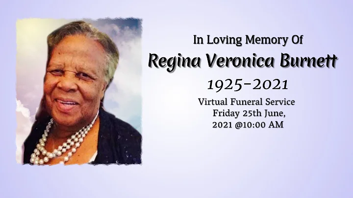 Funeral Service of Regina Veronica Burnett