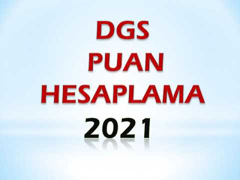 dgs puan hesaplama 2021