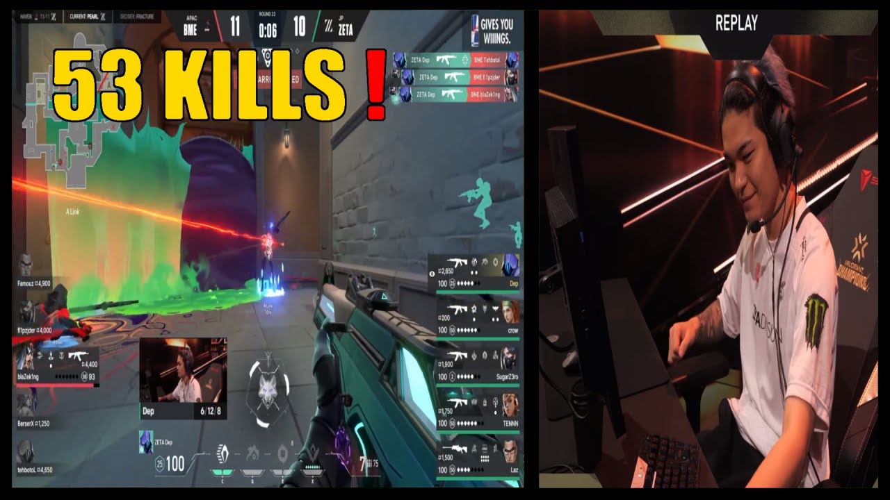 ZETA Dep POV highlights vs BOOM Esports - Valorant Champions knockouts