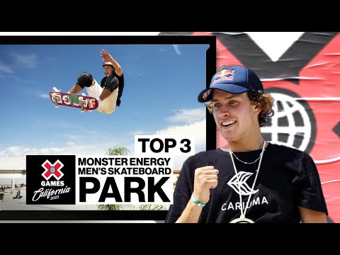 Monster Energy Men’s Skateboard Park: TOP 3 | X Games California 2023