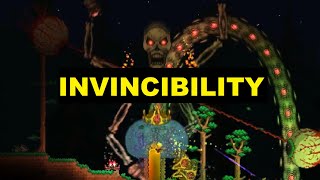 Hopefully this invincibility glitch will be useful to some of you
wanting create farms or afk farm bosses in terraria 1.4.0.5. isn't
something i test...