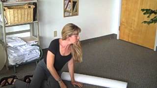 Using A Half Foam Roller to Stretch