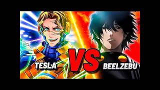 The Arena Couldn't Handle It! Tesla vs Beelzebub Full Fight (Record of Ragnarok)