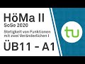 Stetigkeit von Funktionen mit zwei Veränderlichen I – TU Dortmund, Höhere Mathematik II (BCI/BW/MLW)