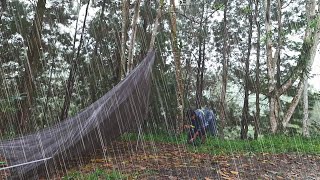 AMAZING CAMPING IN NON STOP RAIN⛈drenched in heavy rain in a warm tent in cold weather