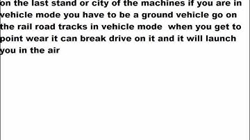 Transformers the game cheats and tips