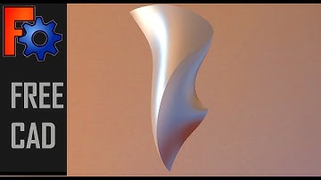 FreeCad - Using Freehand Bspline, Gordon Surface And Filling Tools To Create A Sculpture.