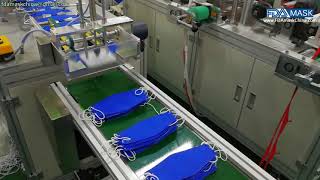 Automatic fish type face mask with ear loop making machine mask producing equipment