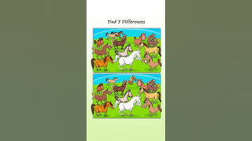 Find 7 Differences!!! Only for Genius!!! #shortvideo #shorts #game #challenge #puzzle