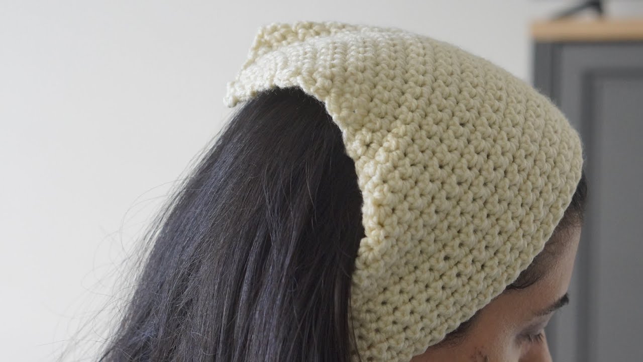 How to crochet an easy single crochet bandana