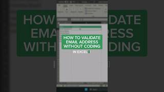 Validate emails in Excel NO CODING #shorts screenshot 3