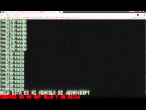Javascript Text console with FIRE :D