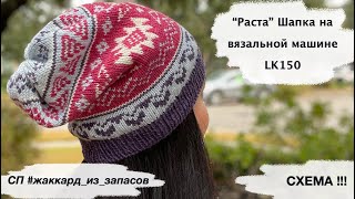 СП #жаккард_из_запасов | Раста шапка на LK-150 | Схема !!! | Декабрь 2020