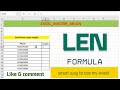 LEN FORMULA | LENTH OF NUMBER | #EXCEL #excelformula | EXECL_MASTER_ARJUN